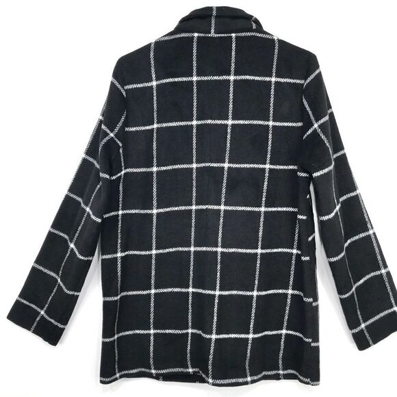 HAVE LA Black White Windowpane Plaid Soft Structure Blazer Jacket - Picture 9 of 16